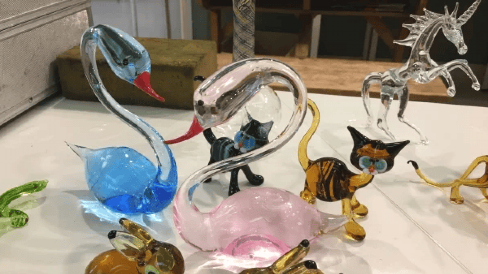 Ein Glasbläser kommt zu Besuch