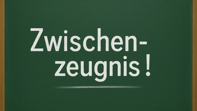 Ausgabe der Zwischenzeugnisse